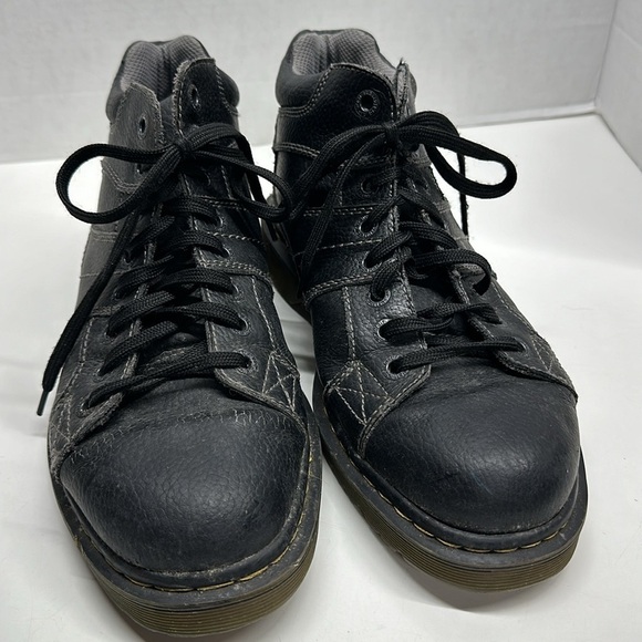 Dr Martens Harrisland Boots Leather Lace Up Work Shoes Docs Black Men\'s Size 11 main image 6